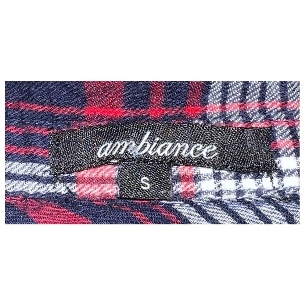 Ambiance - Plaid Flannel Button Down Shirt - Size Small - Picture 5 of 7